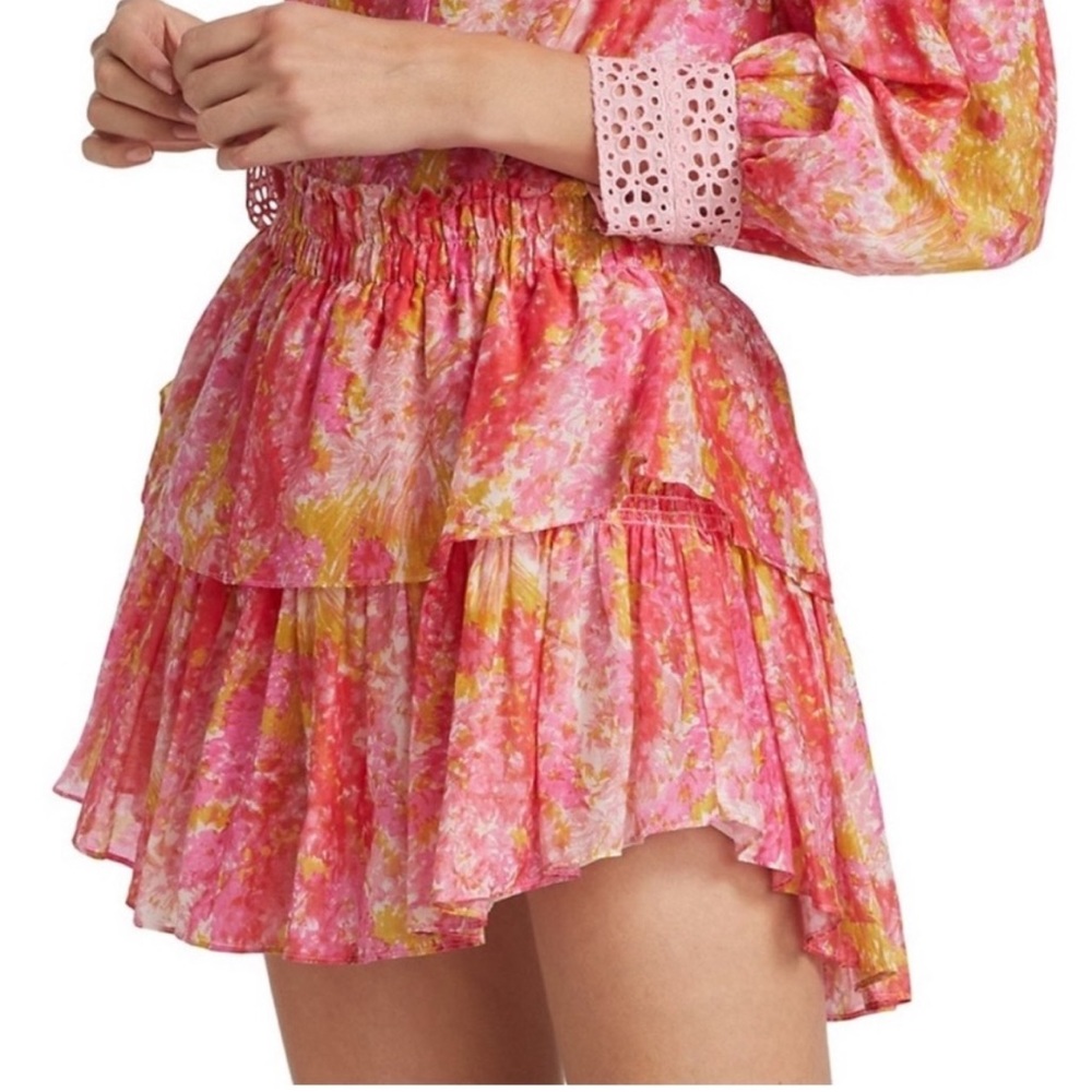NWT LoveShackFancy Ruffle Mini Skirt